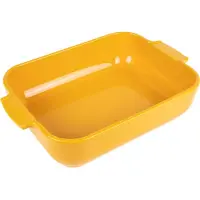 Peugeot APPOLIA firkantet fad 32 cm Saffron Yellow