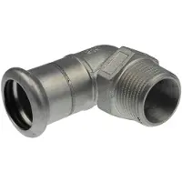 Vsh Fabrieken VSH bøjning 90° muffe/nippel 42 mm X 11/2 syrefast