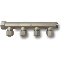 Pettinaroli fordelerrør messing TEA 4 x 16 mm afgrening