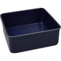 Zyliss E980201 Non-Stick Loose Base Square Cake Tin | 20cm/8in | Kulstofstål | Mørkeblå | Bagning af tin/bageware | Opvaskemaskine sikker | 5 års