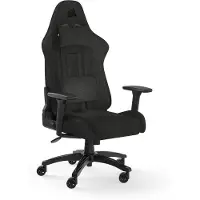 Corsair TC100 Relaxed Fabric Gamer Stol - Sort - Stof - Op til 120 kg