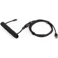 Dutzo Coiled Aviator Micro-USB B cable - Black - Opgraderings tilbehør - Sort