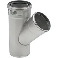 Blücher 110 x 75 mm x 45° Grenrør syrefast AISI316L/EN1.4404