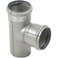 Blücher Ø 75 x 75 mm x 87,5° Grenrør syrefast AISI316L/EN1.4404