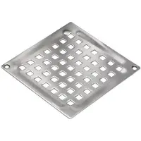 Blücher 140 x 140 mm Square Vienna rist med skruehuller