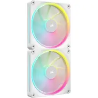 Corsair iCUE LINK LX140 2-pack - Kabinet køler - 140mm - Hvid - 36 dBA