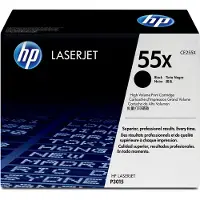 HP 55X / CE255X High Capacity Black Toner - Lasertoner Sort