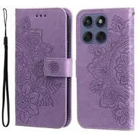 Mtp Products Motorola Edge 60 Fusion Mandala Series Etui med Pung - Lilla