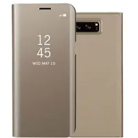 Mtp Products Luksus Mirror View Samsung Galaxy Note8 Flip Cover - Guld