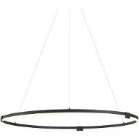 QAZQA Design Pendellampe Sort 120cm Inkl. LED 3-Trins Dæmpbar - Anello