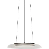 QAZQA Design pendellampe sort og transparent 3-trins dæmpbar - Scacrylic