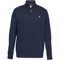 U.S. POLO ASSN. Pullover 'UMKurt' safir / blodrød / hvid