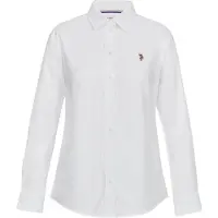 U.S. POLO ASSN. Bluse 'UWGina' brun / rød / hvid
