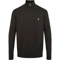 U.S. POLO ASSN. Pullover 'UMBRISON' lysegrå / sort