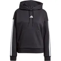 Adidas Sportsweatshirt 'ESSENTIALS 3-STRIPES FLEECE' sort / hvid