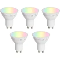 LUEDD Sæt med 5 GU10 50mm LED-pærer Klar 4,7W 400 lm 2200-2400K