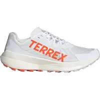 Adidas - Trail løbesko - Terrex Agravic Speed Dash Grey/Impact Orange/Ftwr White til Unisex - Størrelse 10,5 UK - Hvid