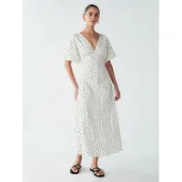 St MRLO Kjole 'Palm' sort / hvid