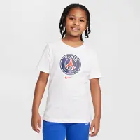 Nike Paris Saint-Germain T-Shirt Crest - Hvid Børn - , størrelse XL: 158-170 cm