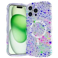 Mtp Products iPhone 16 Pro Wave-Edge Laser Glitter MagSafe Cover - stjerne