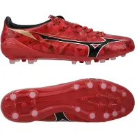 Mizuno Alpha II Made in Japan AG Ruby Red - Rød/Sort/Guld - Kunstgræs (AG), størrelse 44