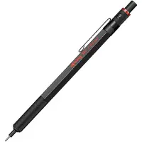 Rotring 500 Mekanisk Blyant | 0,5 mm HB Bly | Sort Sekskantet Plastik skaft og Skridsikkert Tekstureret Metal Greb