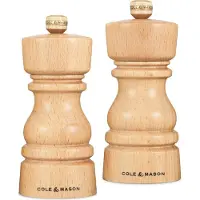 Cole & Mason London salt- og peberkværnsæt 13 cm Natural