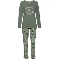 Vivance Pyjamas camel / mint / jade / hvid