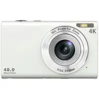 Mtp Products DC402-AF 4K Vlogging og Digitalkamera med Autofokus, 48MP Opløsning og 16X Digital Zoom - Hvid