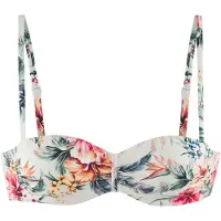 LASCANA Bikinioverdel creme / mørkegrøn / orange / pink