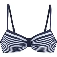 LASCANA Bikinioverdel marin / hvid