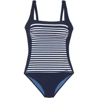 LASCANA Badedragt marin / hvid