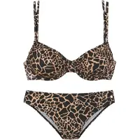 LASCANA Bikini beige / sort