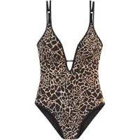 LASCANA Badedragt beige / sort