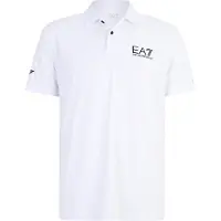 EA7 EA7til mænd. 8NPF23_PJEMZ Polo Sport Ventus 7 hvid (3XL), Casual, Polyester, Korte ærmer