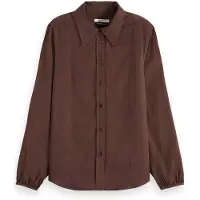 Scotch & Soda Viscose Jacquard Skjorte Med Lange ærmer