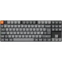 Keychron K1 MAX QMK/VIA Wireless RGB Hot Swap Low Profile Red - Gray - Tastatur - Uden Numpad - Nordisk - Grå
