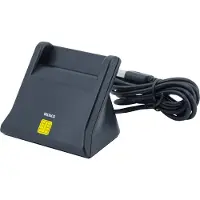 Deltaco UCR-156 - SMART-kortlæser - USB - sort