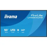 Iiyama ProLite LH6564UHS-B1AG - 65 Diagonal klasse LED-bagbelyst LCD paneldisplay - digital skiltning - med indbygget SoC medieafspiller - 4K UHD (2160p) 3840 x 2160 - sort kant med mat finish