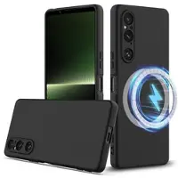 Mtp Products Sony Xperia 1 V Liquid Silikone Cover - MagSafe Kompatibel - Sort