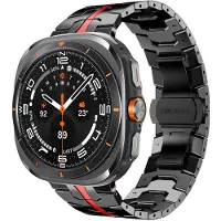 INF Sort og rød urrem til Samsung Watch 7 Ultra (47MM)