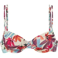 LASCANA Bikinioverdel creme / lyseblå / brombær / rød