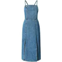 Pepe Jeans Pepe Jeanstil kvinder. PL953767 Kjole Elodie blå (S), Casual, Bomuld, Uden ærmer/stropper