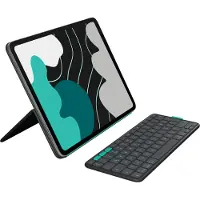 Logitech Flip Folio iPad Pro 13" (M4) & Air 13" (M2 & M3) - Tastatur & Folio sæt - Nordisk - Sort