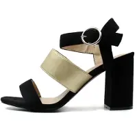 Celena Sandaler med rem 'Charlyn' guld / sort