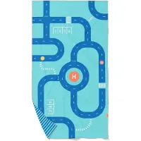 Quut Håndklæde - Play Towel - 180x100 cm - Model Road - - OneSize - Håndklæde