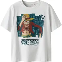 Name it Shirts 'NKMJob' safran / petroleum / carminrød / hvid