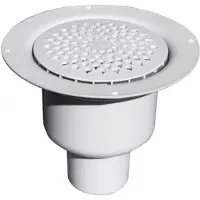 Purus afløbsskål 75mm, lodret - BRAGE 75 afløbsskål/vandlås 75mm, PPrist lodr, Hvid