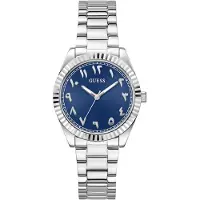 GUESS Analogt ur 'Luna' navy / sølv