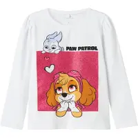 Name it Bluse - Noos - NmfJoana - Paw Patrol - Bright White - - 3 år (98) - Bluse
